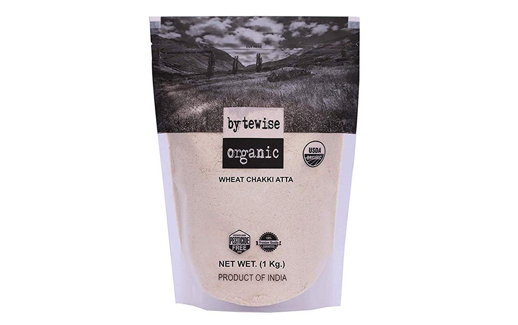 Bytewise Organic Wheat Chakki Atta   Pack  1 kilogram